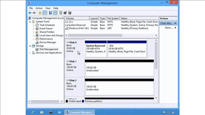 مدیریت هارد دیسک ها در ویندوز