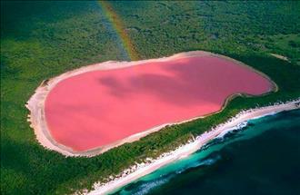 دریاچه صورتی‌رنگ هیلیه، استرالیا
