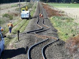 راه آهن نیوزیلند بعد از زلزله‌ی2010